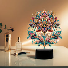 Load image into Gallery viewer, Flower Diamond Painting Night Light 5D DIY Diamond Painting Lamp (Flower B)