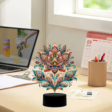 Load image into Gallery viewer, Flower Diamond Painting Night Light 5D DIY Diamond Painting Lamp (Flower B)