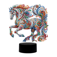 Load image into Gallery viewer, Animal Diamond Painting Night Light 5D DIY Diamond Painting Lamp (Horse)