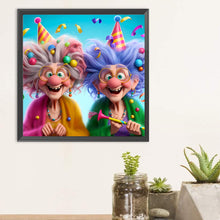 Load image into Gallery viewer, Diamond Painting - Full Round - Funny old lady (30*30CM)