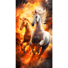 Load image into Gallery viewer, Diamond Painting - Full Round - Two horses (40*70CM)