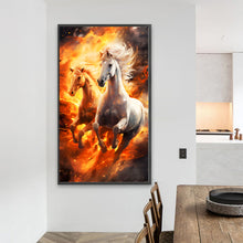 Load image into Gallery viewer, Diamond Painting - Full Round - Two horses (40*70CM)