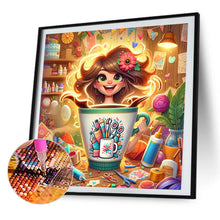 Load image into Gallery viewer, AB Diamond Painting - Full Round - modern handmade girl (40*40CM)