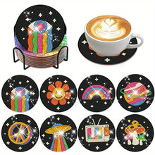 Load image into Gallery viewer, 8Pcs Diamond Painting Coasters Colorful Objects Diamond Art Painting Kits