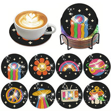 Load image into Gallery viewer, 8Pcs Diamond Painting Coasters Colorful Objects Diamond Art Painting Kits