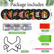 Load image into Gallery viewer, 8Pcs Diamond Painting Coasters Colorful Objects Diamond Art Painting Kits