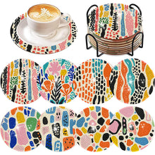 Load image into Gallery viewer, 8Pcs Diamond Painting Coasters Colorful Blocks Diamond Art Painting Kits