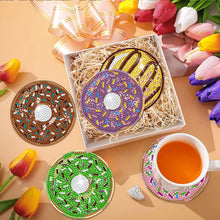Load image into Gallery viewer, 8Pcs Diamond Painting Coasters Donut Diamond Art Painting Kits for Home Decor