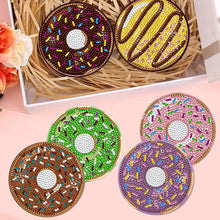 Load image into Gallery viewer, 8Pcs Diamond Painting Coasters Donut Diamond Art Painting Kits for Home Decor