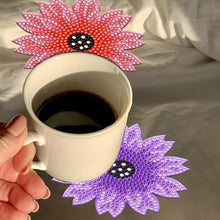 Load image into Gallery viewer, 8Pcs Diamond Painting Coasters Flowers Diamond Art Painting Kits for Home Decor