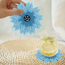 Load image into Gallery viewer, 8Pcs Diamond Painting Coasters Flowers Diamond Art Painting Kits for Home Decor