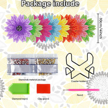 Load image into Gallery viewer, 8Pcs Diamond Painting Coasters Flowers Diamond Art Painting Kits for Home Decor