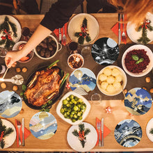 Load image into Gallery viewer, 8Pcs Wooden Mountain Pattern DIY Diamond Painting Coasters Diamond Dot Kits