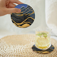 Load image into Gallery viewer, 8Pcs Wooden Mountain Pattern DIY Diamond Painting Coasters Diamond Dot Kits