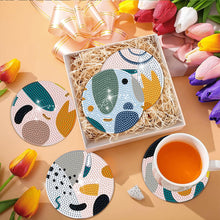 Load image into Gallery viewer, 8Pcs Wooden Simple Pattern DIY Diamond Painting Coasters Diamond Dot Kits