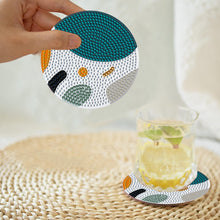 Load image into Gallery viewer, 8Pcs Wooden Simple Pattern DIY Diamond Painting Coasters Diamond Dot Kits