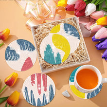 Load image into Gallery viewer, 8Pcs Wooden Simple Pattern DIY Diamond Painting Coasters Diamond Dot Kits