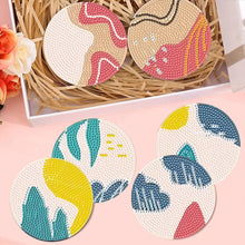 Load image into Gallery viewer, 8Pcs Wooden Simple Pattern DIY Diamond Painting Coasters Diamond Dot Kits