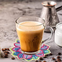 Load image into Gallery viewer, 8Pcs Acrylic Succulents Diamond Painting Coasters Diamond Dot Kits for Party