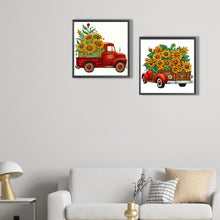 Load image into Gallery viewer, 2pcs Partial Special Diamond Painting Set - Summer sunflower and classic car (30*30CM)
