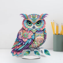 Load image into Gallery viewer, Double Sided Owl Desktop Diamond Painting Art Kits for Home Office Decor