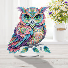 Load image into Gallery viewer, Double Sided Owl Desktop Diamond Painting Art Kits for Home Office Decor