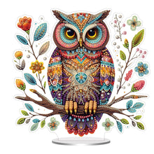 Load image into Gallery viewer, Double Sided Owl Desktop Diamond Painting Art Kits for Home Office Decor