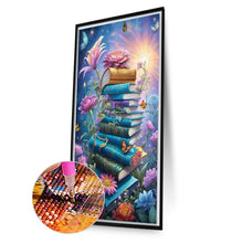 Load image into Gallery viewer, Diamond Painting - Full Round - flowers and books (50*85CM)