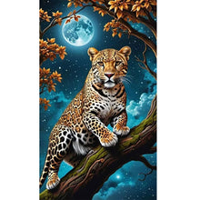 Load image into Gallery viewer, Diamond Painting - Full Round - leopard at night (50*85CM)