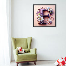 Load image into Gallery viewer, Diamond Painting - Full Round - Lily letter F (40*40CM)
