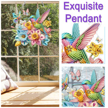 Load image into Gallery viewer, Acrylic Hummingbird 5D DIY Diamond Painting Dots Pendant for Wall Garden Decor