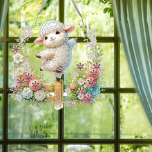 Load image into Gallery viewer, Acrylic Sheep 5D DIY Diamond Painting Dots Pendant for Wall Garden Window Decor