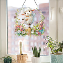 Load image into Gallery viewer, Acrylic Sheep 5D DIY Diamond Painting Dots Pendant for Wall Garden Window Decor