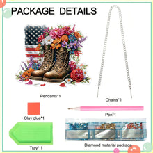 Load image into Gallery viewer, Acrylic Army Boots 5D DIY Diamond Painting Dots Pendant for Wall Garden Decor