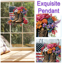 Load image into Gallery viewer, Acrylic Army Boots 5D DIY Diamond Painting Dots Pendant for Wall Garden Decor