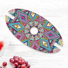 Load image into Gallery viewer, Acrylic Special Shaped Mandala Art 5D DIY Diamond Art Wine Bottle Holder for Bar