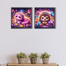 Load image into Gallery viewer, 2pcs Square Diamond Painting Set - Cat hedgehog (40*40CM)