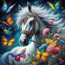 Load image into Gallery viewer, 2pcs Square Diamond Painting Set - Brown bear and white horse (40*40CM)