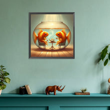 Load image into Gallery viewer, Diamond Painting - Full Round - Goldfish in fish tank (30*30CM)