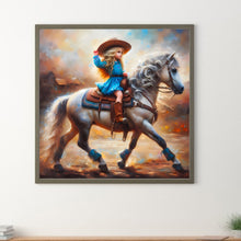 Load image into Gallery viewer, Diamond Painting - Full Round - Cowboy girl (30*30CM)