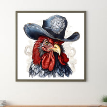Load image into Gallery viewer, Diamond Painting - Full Round - Cowboy rooster (40*40CM)