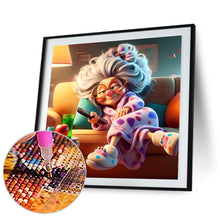 Load image into Gallery viewer, Diamond Painting - Full Round - Funny old lady (40*40CM)