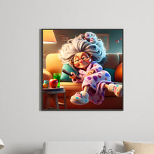 Load image into Gallery viewer, Diamond Painting - Full Round - Funny old lady (40*40CM)