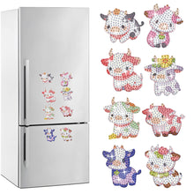 Load image into Gallery viewer, 8Pcs Special Shape Calf Diamond Painting Fridge Magnet for Fridge Whiteboards