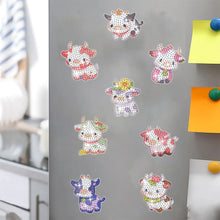 Load image into Gallery viewer, 8Pcs Special Shape Calf Diamond Painting Fridge Magnet for Fridge Whiteboards