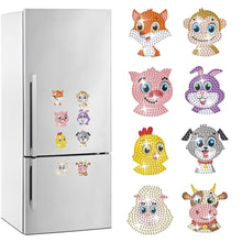 Load image into Gallery viewer, 8Pcs Special Shape Animal Diamond Painting Fridge Magnet for Fridge Whiteboards