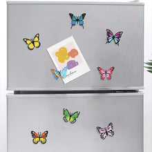 Load image into Gallery viewer, 8Pcs Special Shape Colorful Butterflies Diamond Painting Fridge Magnet