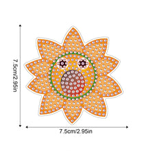 Load image into Gallery viewer, 8Pcs Special Shape Summer Flowers Diamond Painting Fridge Magnet for Home Decor