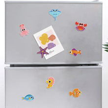 Load image into Gallery viewer, 8Pcs Special Shape Ocean Animals Diamond Painting Fridge Magnet for Home Decor