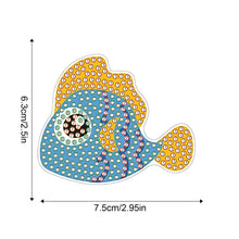 Load image into Gallery viewer, 8Pcs Special Shape Ocean Fish Diamond Painting Fridge Magnet for Home Decor